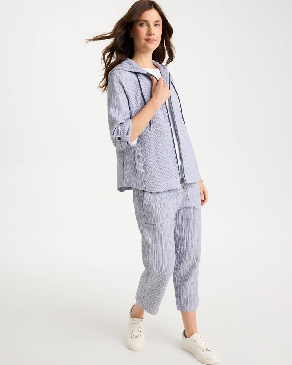 Zenergy® Striped Gauze Jacket | Chico's